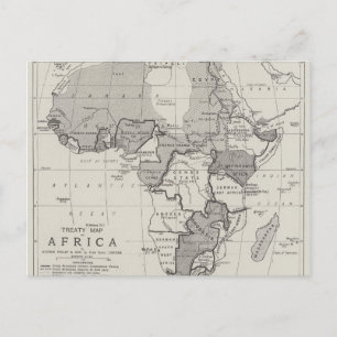 Postale Carte de l'Afrique