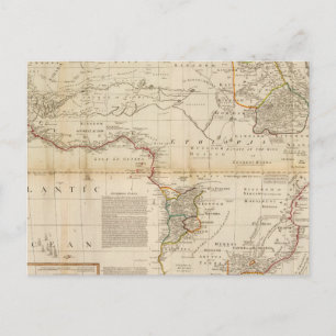 Postale Carte de l'Afrique composite