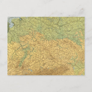Postale Carte de l'Allemagne