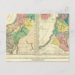Postale Carte de l'Atlas du Canada - Israël