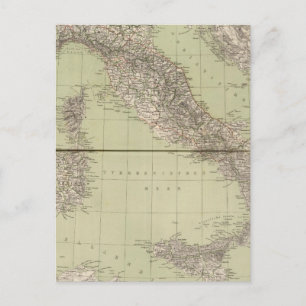 Postale Carte de l'Atlas italien