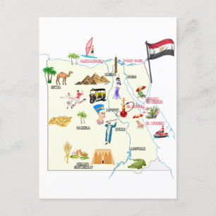 Postale Carte de l'Égypte