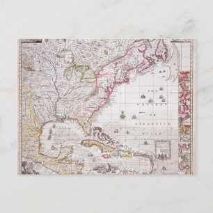 Postale Carte de l'Empire britannique en Amérique