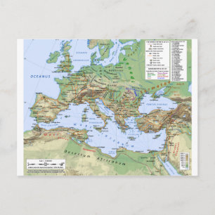 Postale Carte de l'Empire Romain sous le règne de l'empere