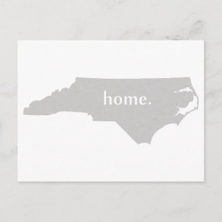Postale Carte de l'état de la maison de Caroline du Nord