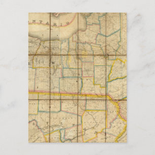 Postale Carte de l'État de New York