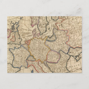 Postale Carte de l'Europe