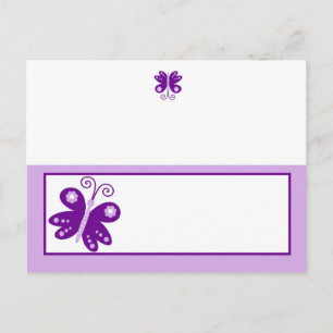 Postale Carte de lieu inscriptible Purple Spring Time Butt