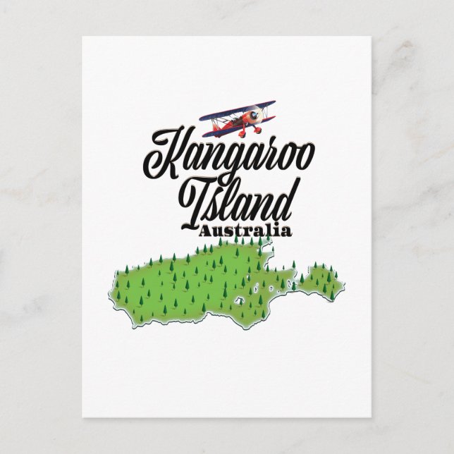 Postale Carte de l'île de Kangaroo Australie (Devant)