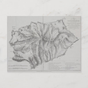 Postale Carte de l'île de Sainte-Hélène