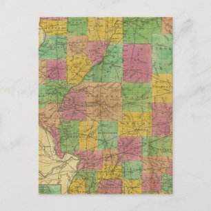 Postale Carte de l'Illinois