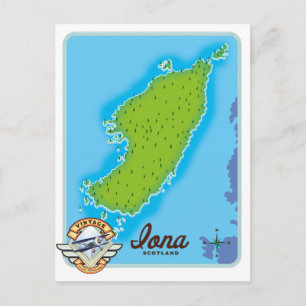 Postale Carte de l'Iona Écosse