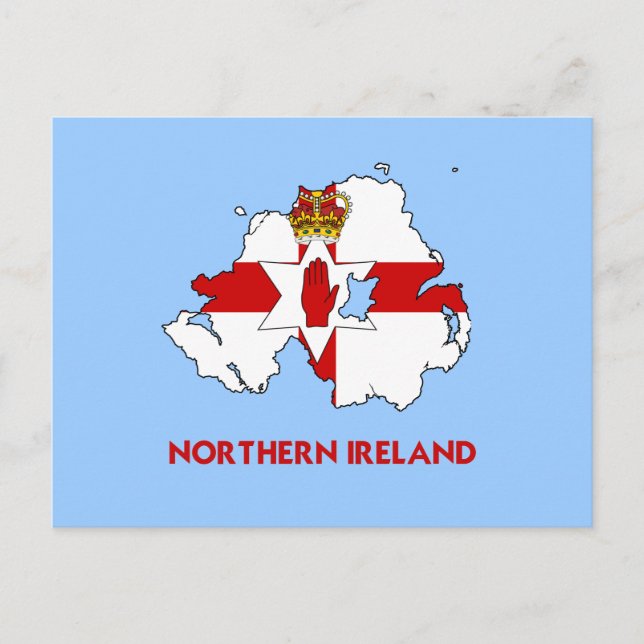 POSTALE CARTE DE L'IRLANDE DU NORD (Devant)