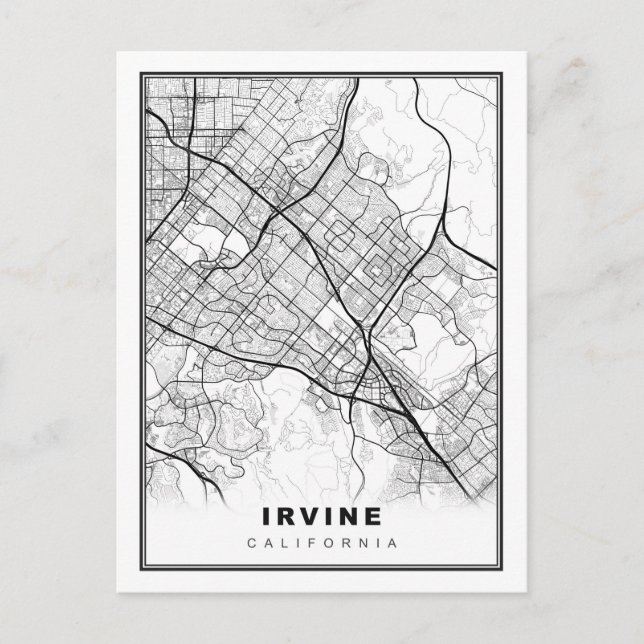 Postale Carte de l'Irvine (Devant)
