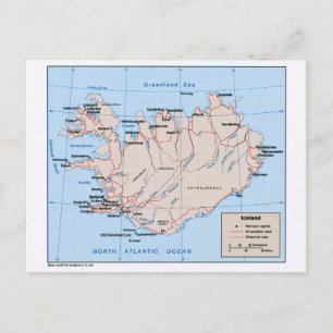 Postale Carte de l'Islande (1981)