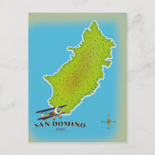 Postale Carte de l'Italie Elba poster voyage