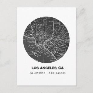 Postale Carte de Los Angeles