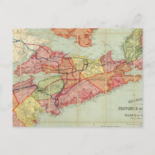 Postale Carte de Mackinlay de la province de la Nouvelle-É