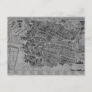 Postale Carte de Madrid