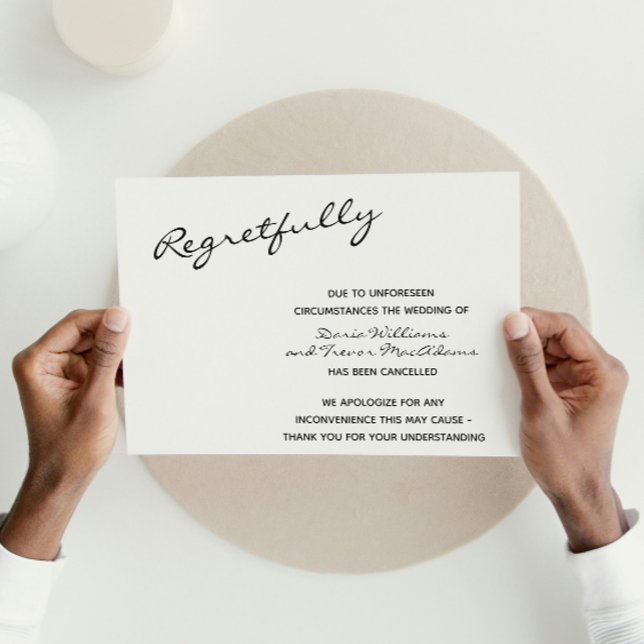 Postale Carte de mariage annulée (Créateur téléchargé)