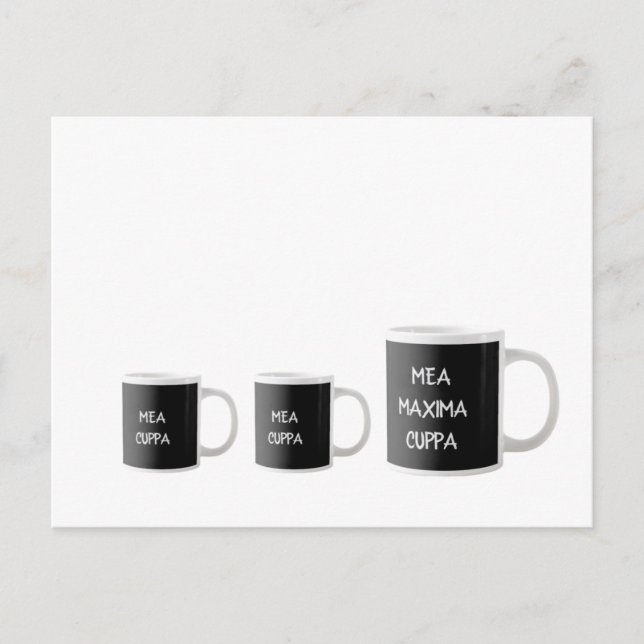 Postale Carte de Mea Cuppa Drôle Traditionnel Catholique L (Devant)