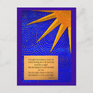 Postale Carte de méditation sur l'espoir