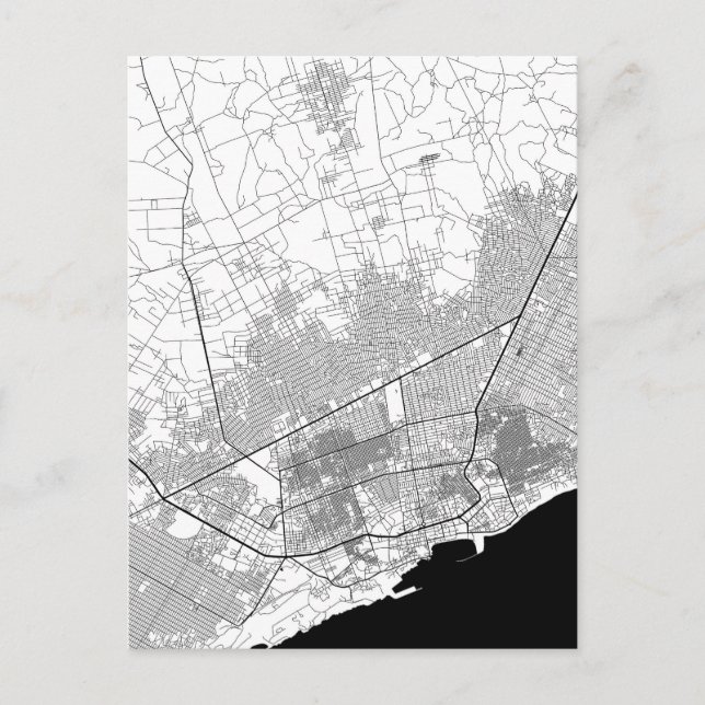 Postale Carte de Mogadishu Somalie (Devant)
