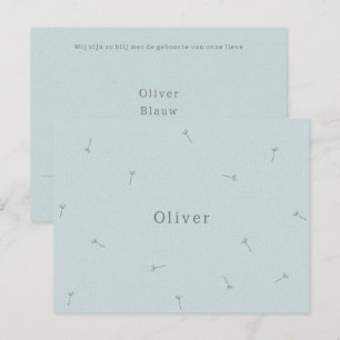 Postale Carte de naissance Baby Neutral Ligne Signature Bl