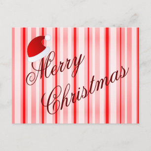 Postale carte de Noël au poivre menthe
