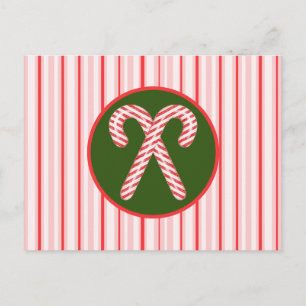 Postale carte de Noël au poivre menthe