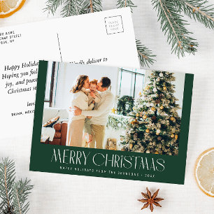 Postale Carte de noël miniature branchée