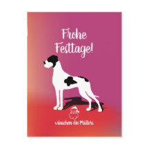 Carte de Noël Plattendogge
