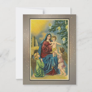 Postale Carte de Noël religieuse vintage