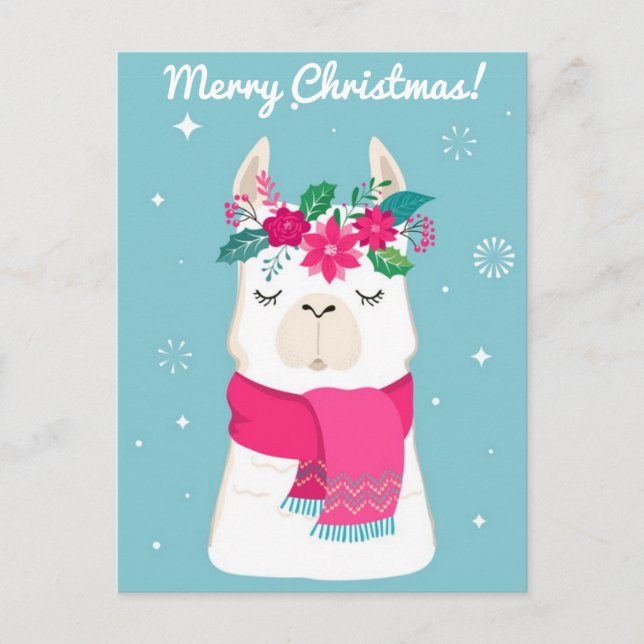Postale Carte de note de Noël Joyeux (Devant)