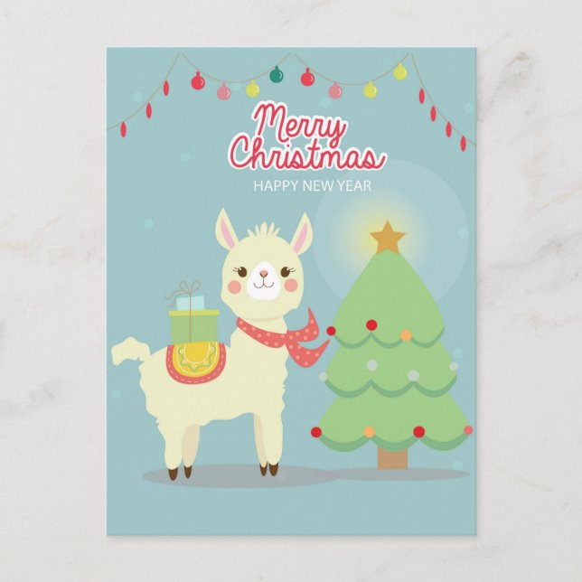 Postale Carte de note de Noël Joyeux (Devant)