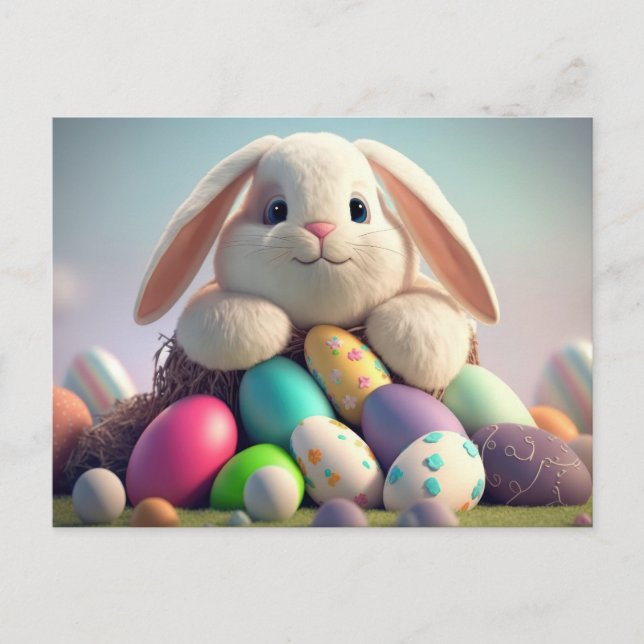 Postale Carte de Pâques adorable (Devant)