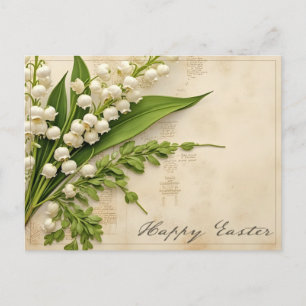 Postale Carte de Pâques Muguet Élégante