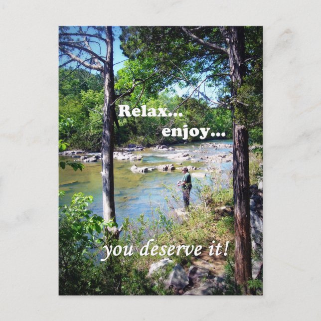 Postale Carte de pêche (Devant)