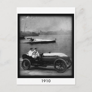 Postale Carte de poste de voiture et de vitesse Vintage 19