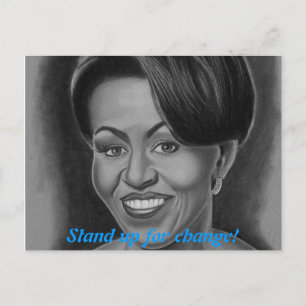 Postale Carte de poste Michelle Obama
