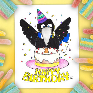 Postale Carte de premier anniversaire par Nicole Janes