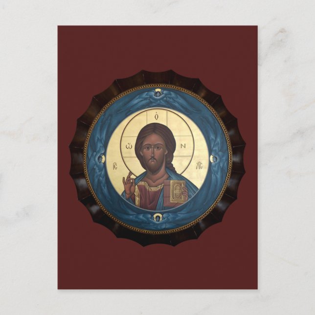 Postale Carte de prière Christ Pantocrator (Devant)