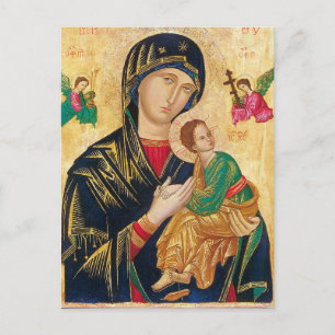 Postale Carte de prière Mère d'aide permanente