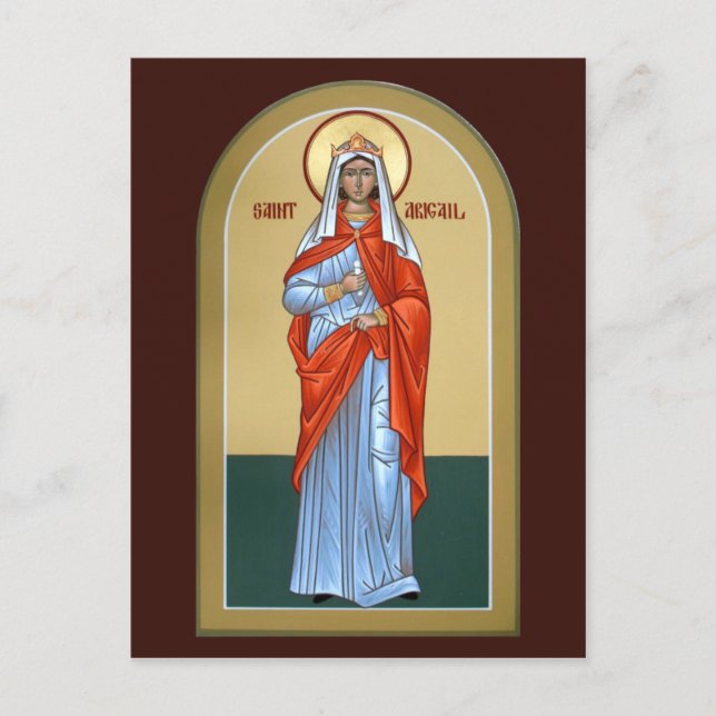 Postale Carte de prière Saint Abigail (Devant)