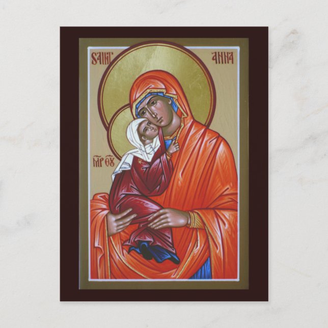 Postale Carte de prière Saint Anna (Devant)
