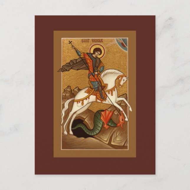 Postale Carte de prière Saint George (Devant)