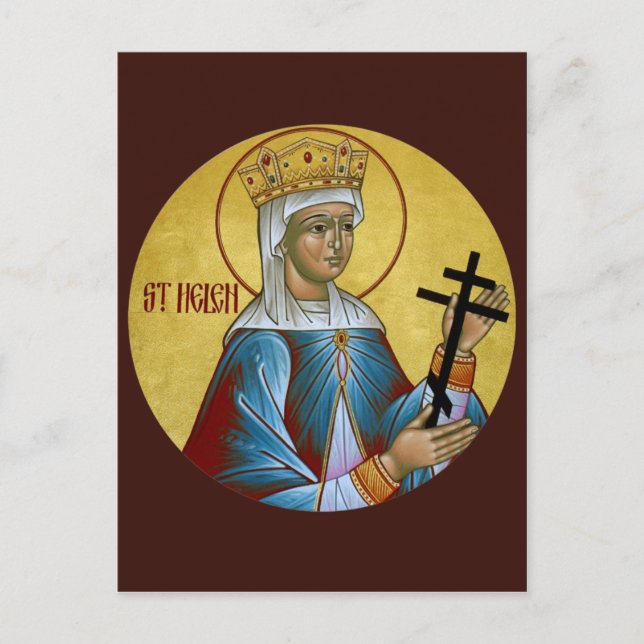 Postale Carte de prière Sainte-Hélène (Devant)