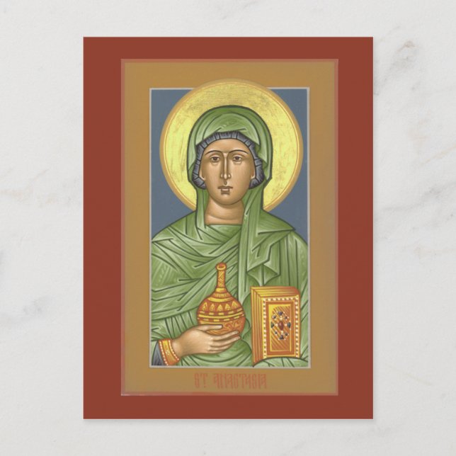 Postale Carte de prière St Anastasia (Devant)