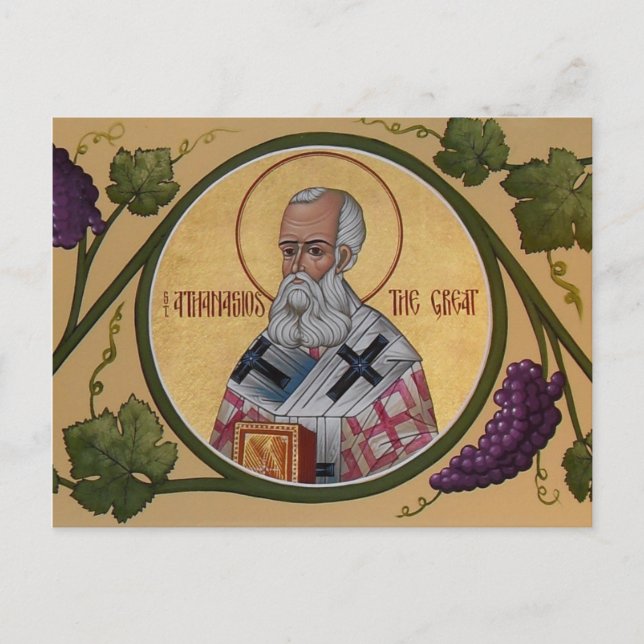 Postale Carte de prière St. Athanasios (Devant)