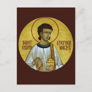 Postale Carte de prière St. Étienne le Protomartyr